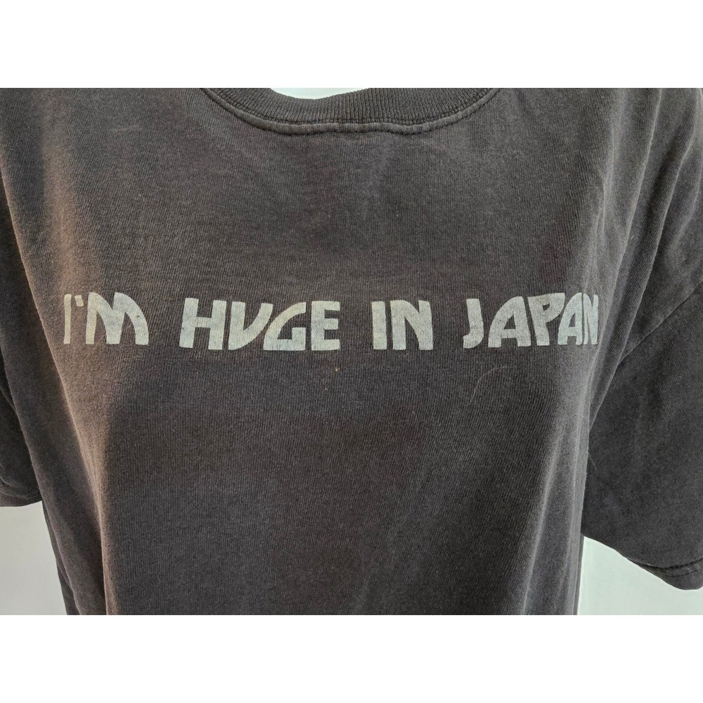 Graphic Tee I M HUGE IN JAPAN T Shirt Short Sleeve‎ Gray Size L /0501